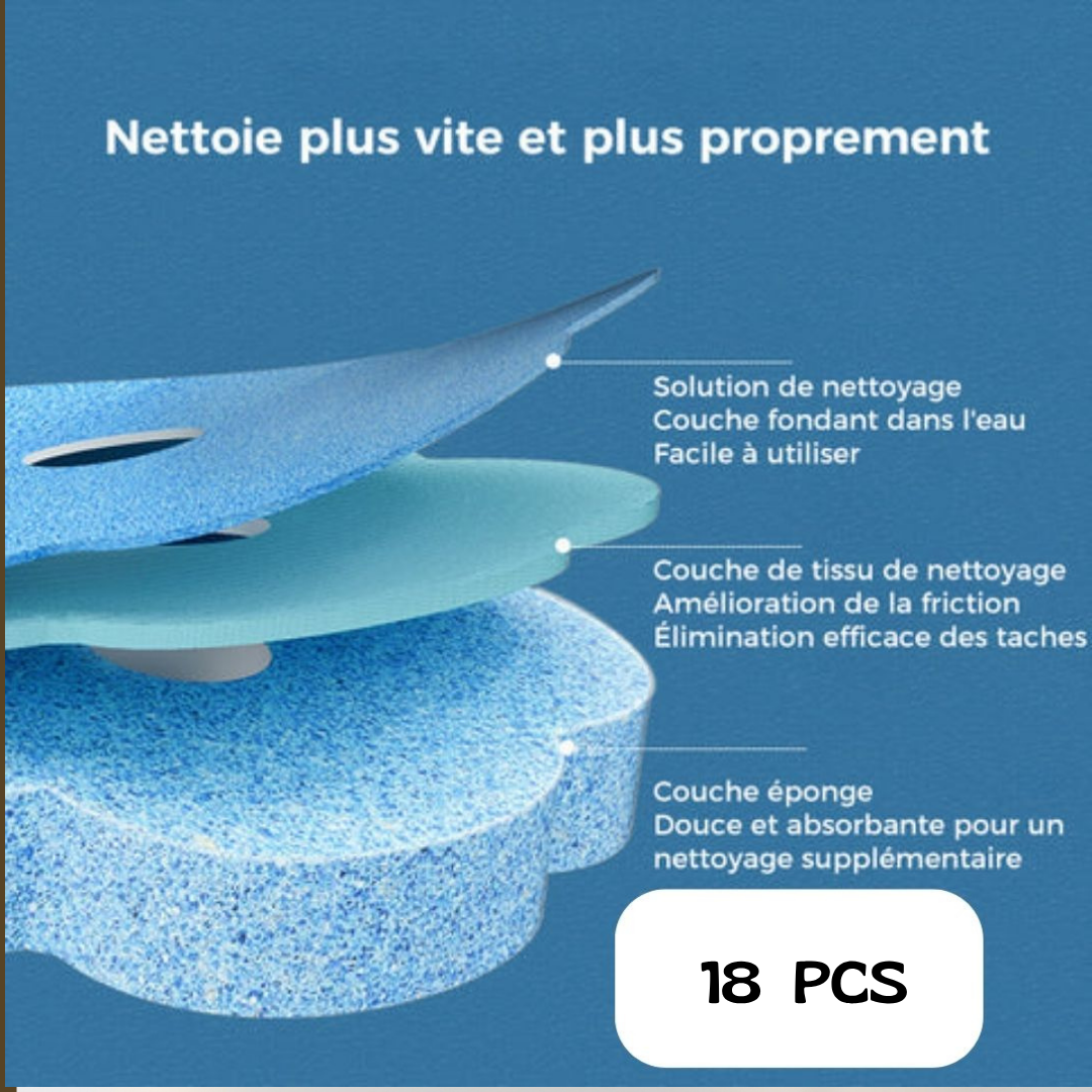 Dispositif de nettoyage des toilettes à usage unique